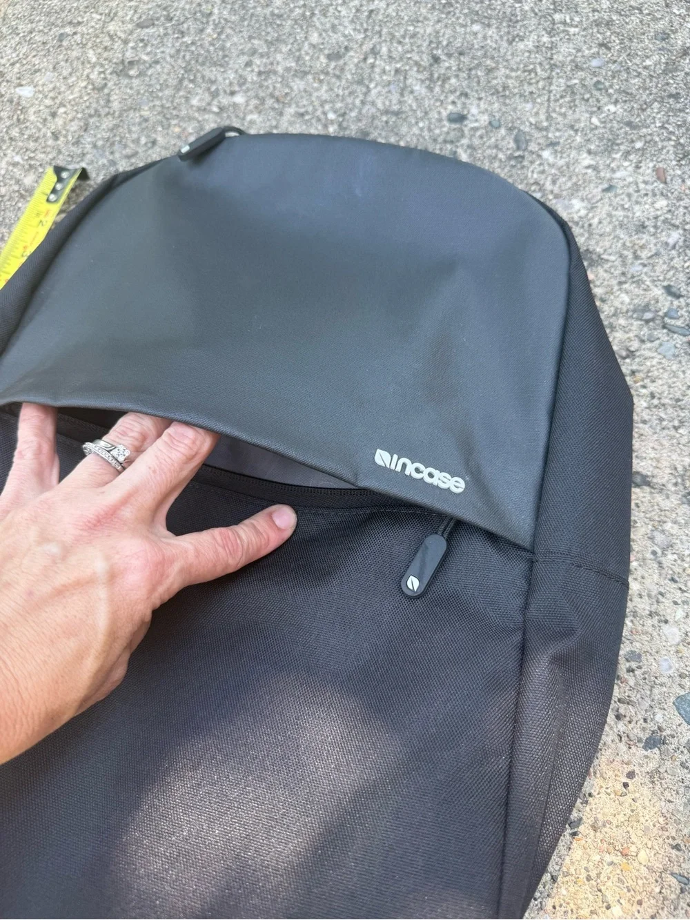 Incase Black Two-Tone Urban Backpack - plush lined, laptop sleeve